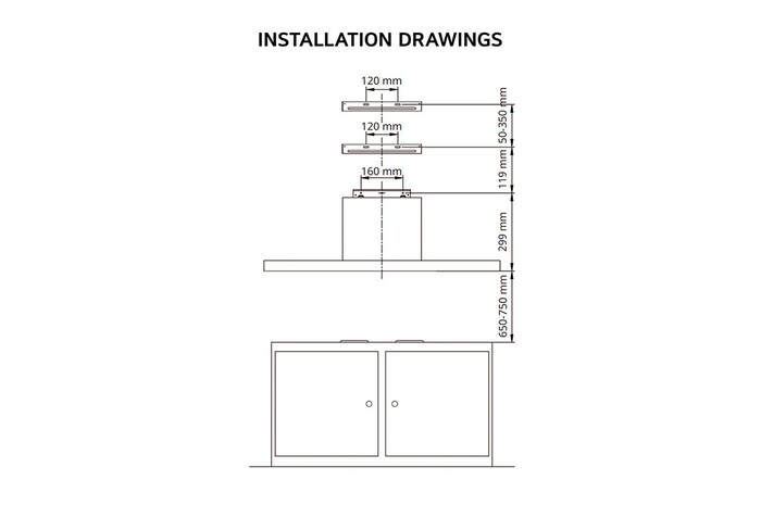 LG Hood 90 cm with Touch Control, HC7Z3625S