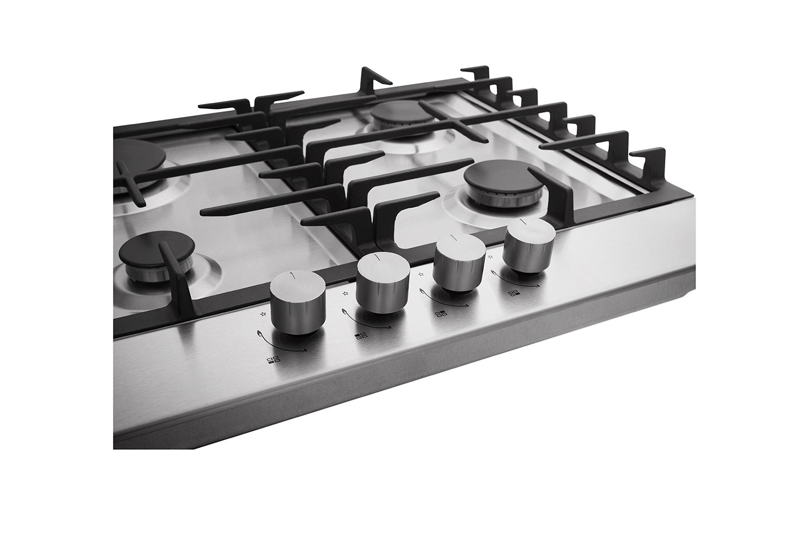 LG Built-in Gas Cooker,4 Burners,Stainless-60CM, HU641BBG