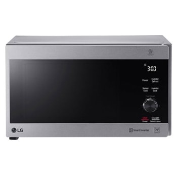 Front view of Microwave, LG Neo Chef Technology, 42 Liter Capacity, Smart Inverter, EasyClean, Grill MH8265CIS