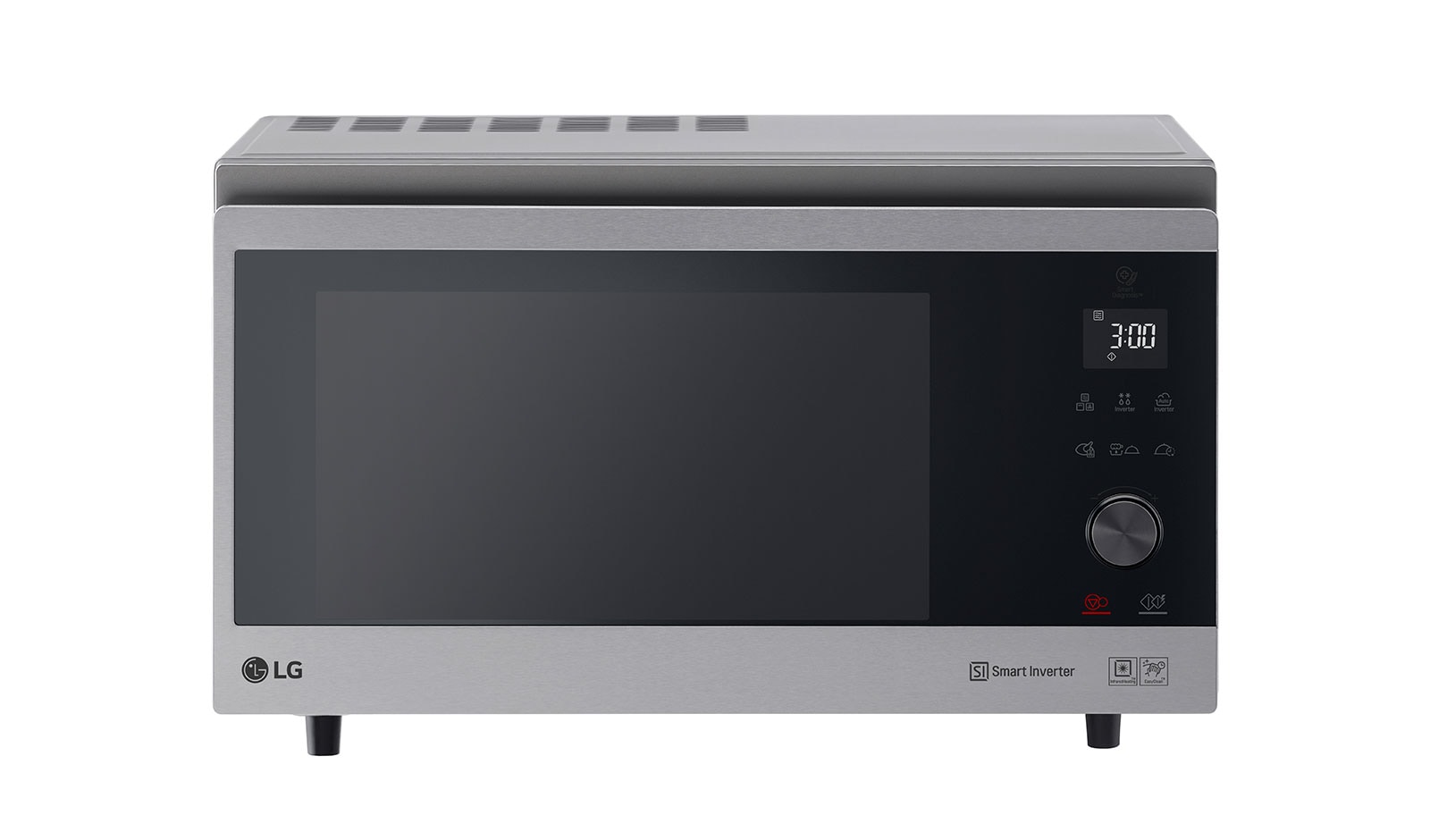 Front view of Microwave, LG Neo Chef Technology, 39 Liter Capacity, Smart Inverter, EasyClean, Convection MJ3965ACS