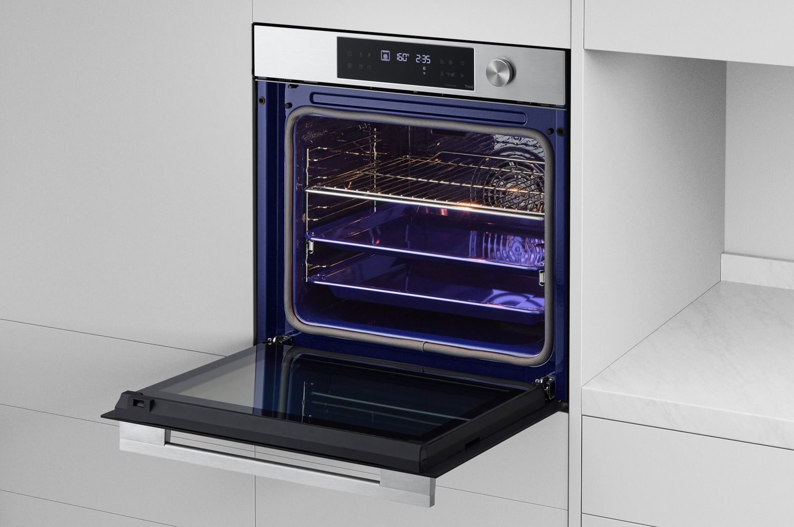 LG InstaView Oven 76 Liters A+ Air Fry, WSED7613S