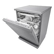 LG 14 Persons, LG Dishwasher QuadWash™ Steam, Noble Steel, DFB325HS