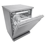 LG 14 Persons, LG Dishwasher QuadWash™ Steam, Noble Steel, DFB325HS