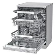 LG 14 Persons, LG Dishwasher QuadWash™ Steam, Noble Steel, DFB325HS