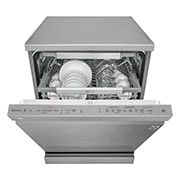 LG 14 Persons, LG Dishwasher QuadWash™ Steam, Noble Steel, DFB325HS
