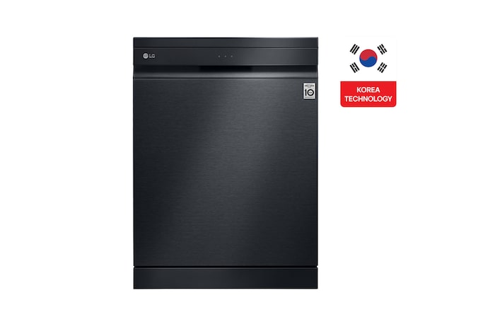 Front Image|14 Persons, LG Dishwasher QuadWash™ Steam, Black|DFC335HM
