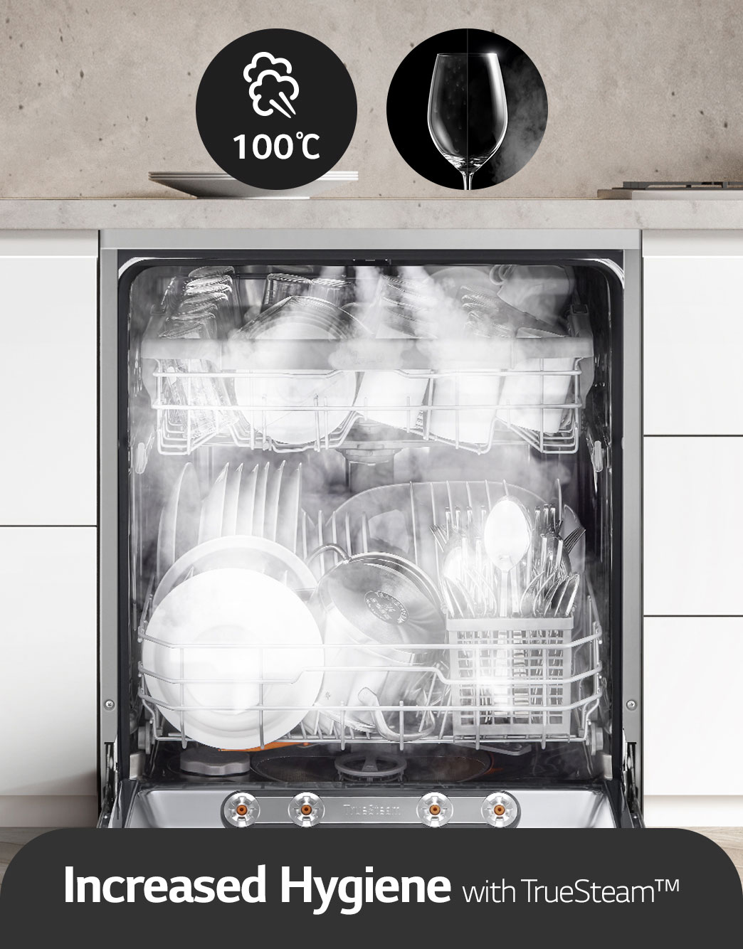 QuadWash™ Dishwasher 14 persons Silver DFC532FPE LG Egypt LG EG