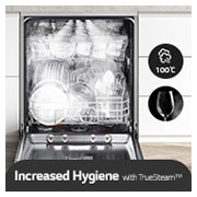 LG Dishwasher QuadWash™ Steam | Silver | 14 Place Settings, DFC532FPE