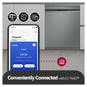 LG Dishwasher QuadWash™ Steam | Silver | 14 Place Settings, DFC532FPE