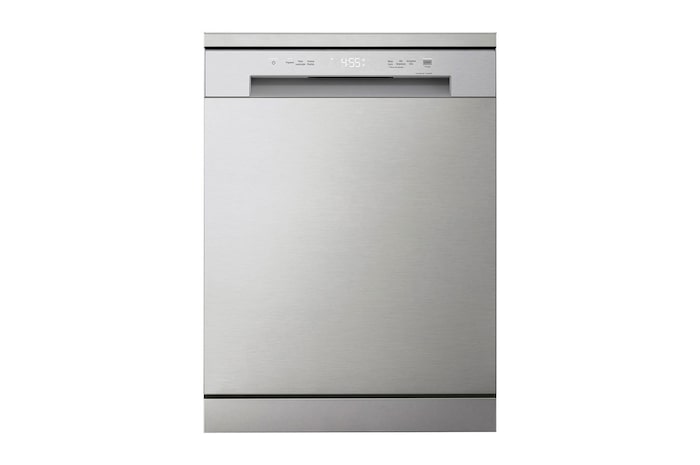 Front View | LG Dishwasher QuadWash™ with DD motor, Silver | 14 Place Settings | DFC612FV
