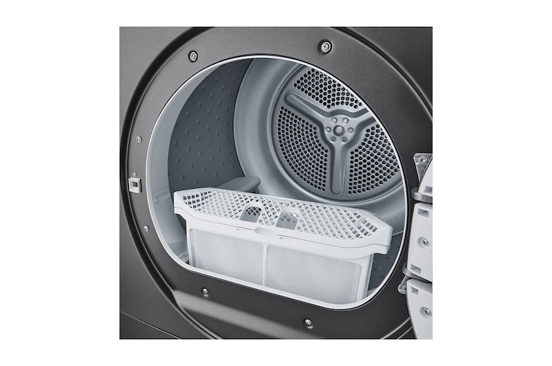 LG Heat Pump Dryer, 8kg Capacity, A++, Dark Silver color, RH80T2SP7RM