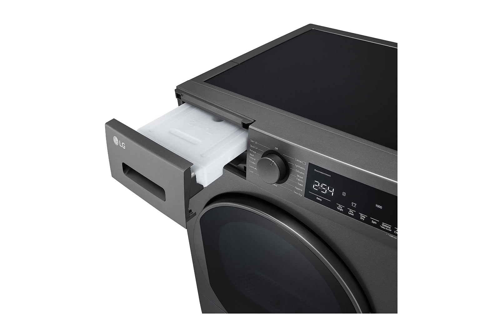 LG Heat Pump Dryer, 8kg Capacity, A++, Dark Silver color, RH80T2SP7RM