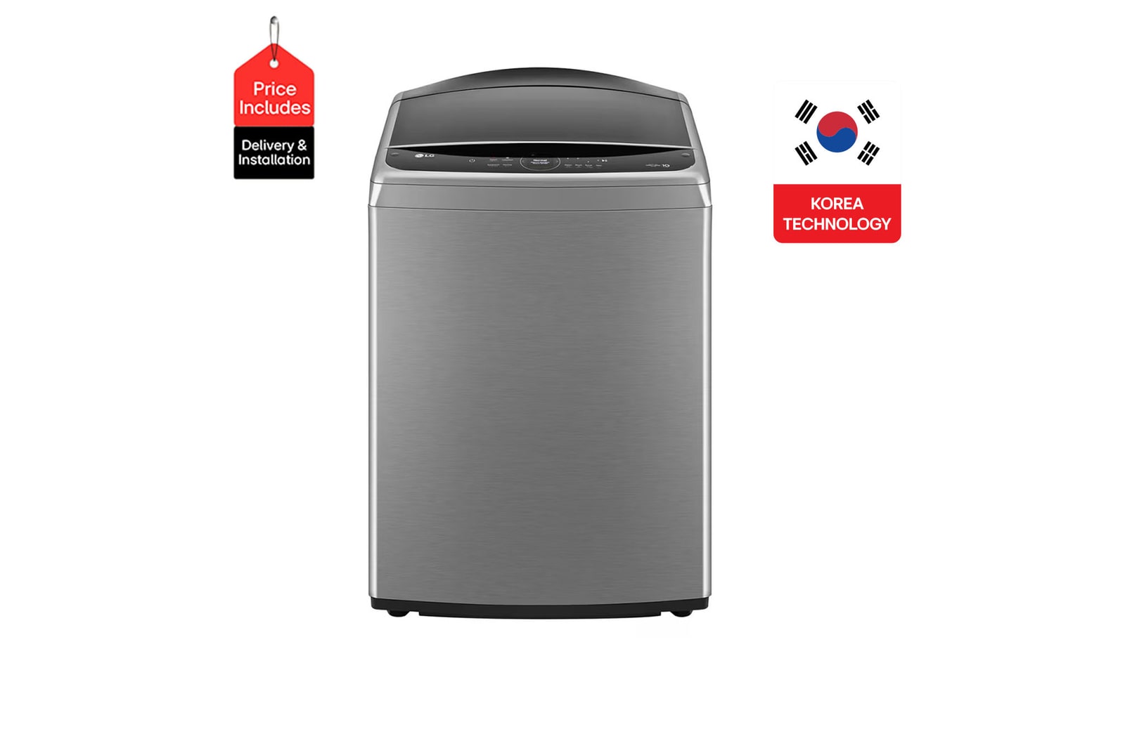 Front view of 25kg New LG WM Topload - T25H9EFHST T25H9EFHST
