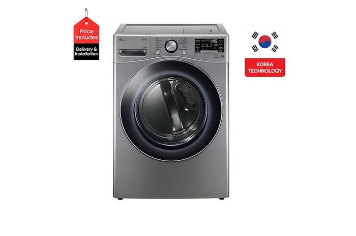 RH16U8EVCW	Front Image|16Kg DUAL Inverter Dryer, sensor dry, Allergy care, Drum care, VCM color, ThinQ (Wi-Fi)|RH16U8EVCW