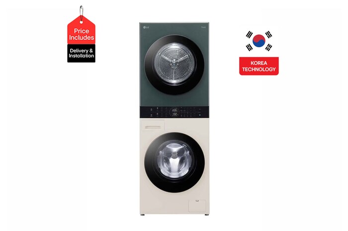 Front Image|13/10kg Objet WashTower™ All-In-One Stacked Washer Dryer|FWT1310BGP