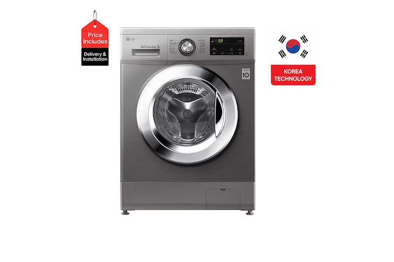 Front view of 8KG Washing Machine Chrome Knob FH2J3TNG5