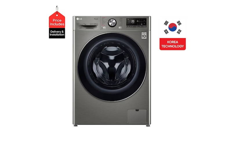 Front view of 11 Kg Vivace Washing Machine, with AI DD technology F4Y9EWG2PV