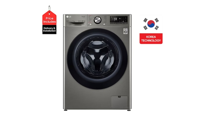 Front View | 10KG Vivace Washing Machine, With AI Wash, AIDD technology | F4Y5RYGYPV