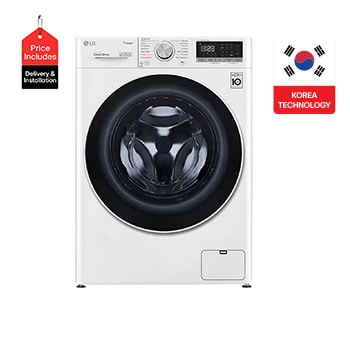 Front view of 8 Kg Vivace Washing Machine, with AI DD technology F4R5TYG0W