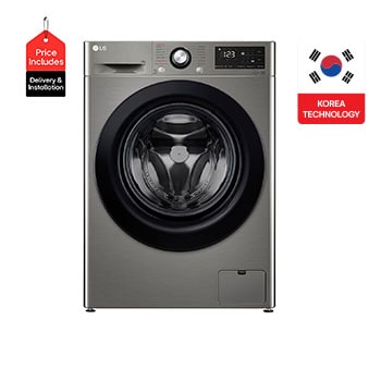 Front view of 9 Kg Vivace Washing Machine, with AI DD technology F4R3VYG6P