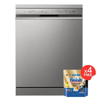 Front Image|LG Dishwasher QuadWash™ Steam | Silver | 14 Place Settings|DFC532FPE