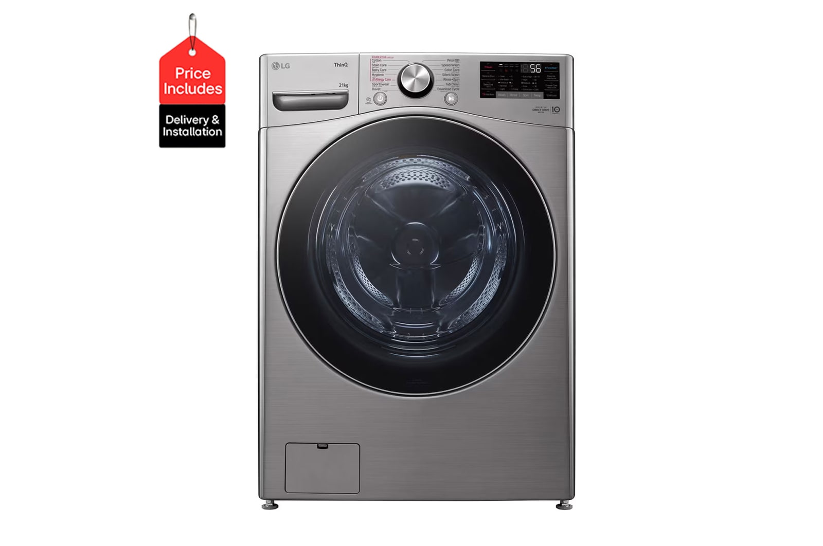 Lg 21 kg front load washing machine online