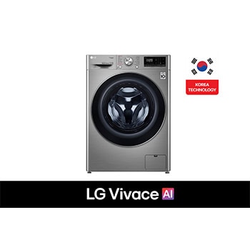 Front view of 8 Kg Vivace Washing Machine, with AI DD technology F4R5TYG2T
