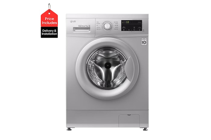Front View | 7 Kg Washing Machine, Direct Drive Motor, 6 Motion, Touch Panel| FH2J3QDNG5