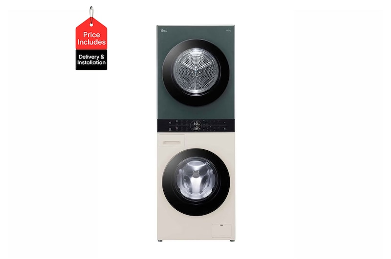 Front Image|13/10kg Objet WashTower™ All-In-One Stacked Washer Dryer|FWT1310BGP