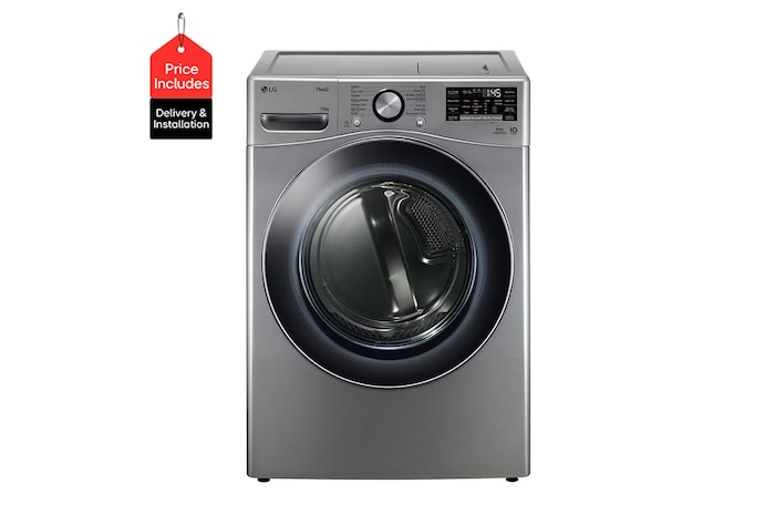 RH16U8EVCW Front Image|16Kg DUAL Inverter Dryer, sensor dry, Allergy care, Drum care, VCM color, ThinQ (Wi-Fi)|RH16U8EVCW