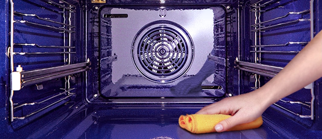 Image of wiping product floor with cloth.