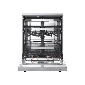 Front open view with LG dishwasher