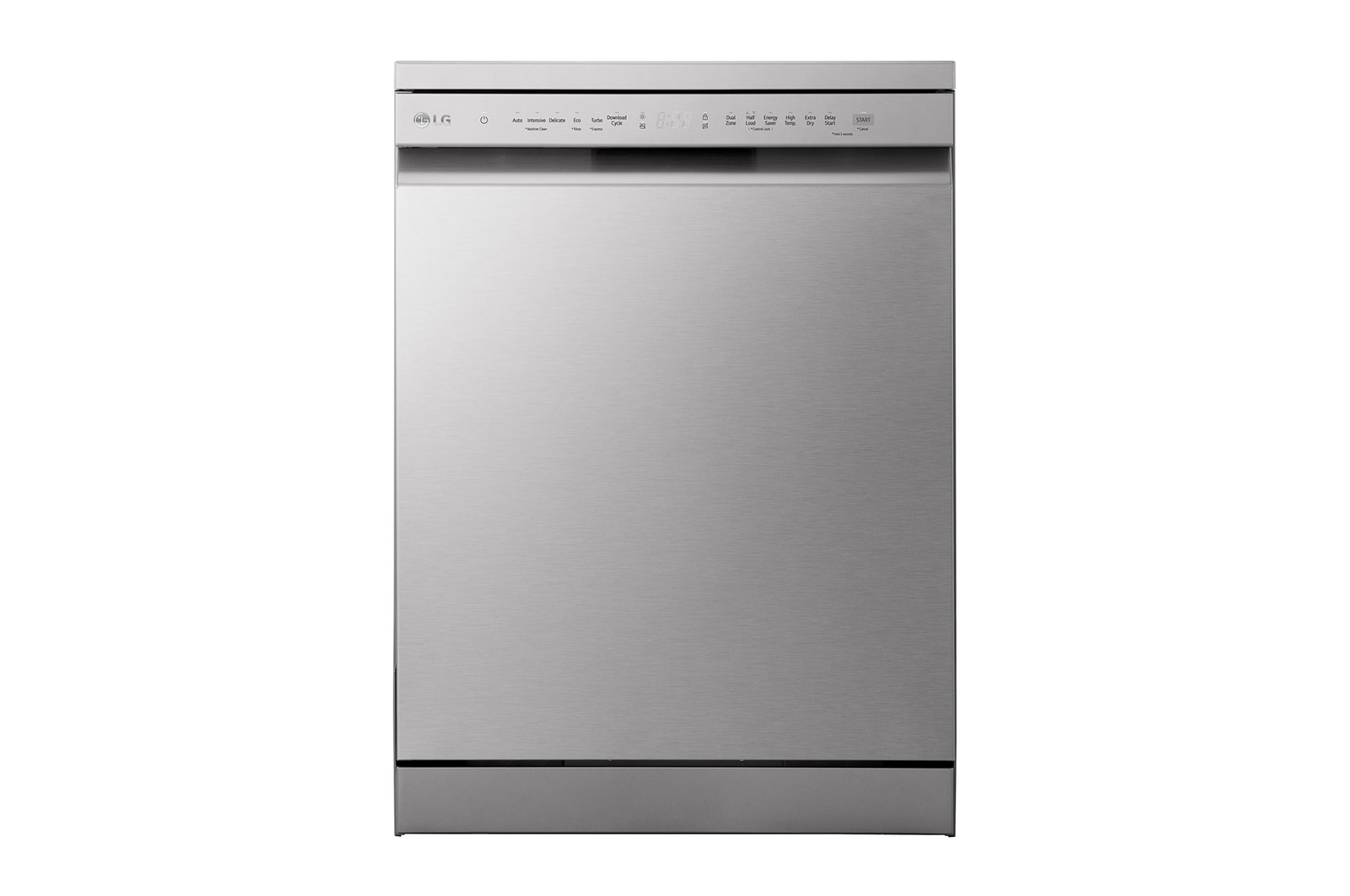 Front view of 14 Places QuadWash™ Dishwasher with AOD DFC513FVE