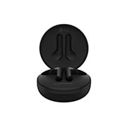 LG TONE Free FN4 True Wireless Bluetooth Earbuds, Wireless Headphones MERIDIAN SOUND with Dual Microphones in Each Earbud for Work/Home Office, IPX4 Water-Resistant, Black, HBS-FN4