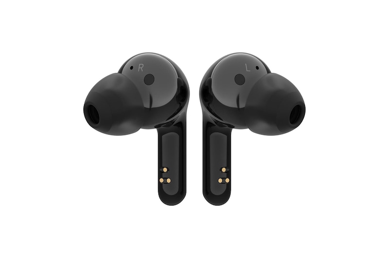 LG TONE Free FN4 True Wireless Bluetooth Earbuds, Wireless Headphones MERIDIAN SOUND with Dual Microphones in Each Earbud for Work/Home Office, IPX4 Water-Resistant, Black, HBS-FN4