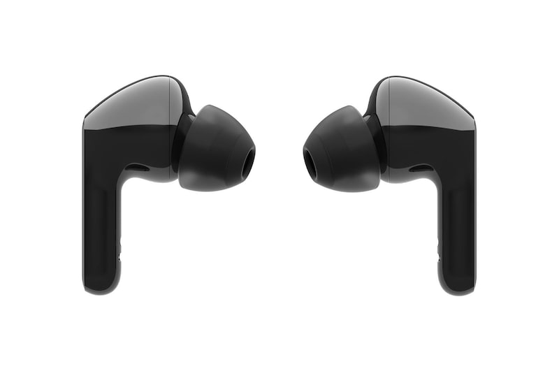 LG TONE Free FN4 True Wireless Bluetooth Earbuds, Wireless Headphones MERIDIAN SOUND with Dual Microphones in Each Earbud for Work/Home Office, IPX4 Water-Resistant, Black, HBS-FN4
