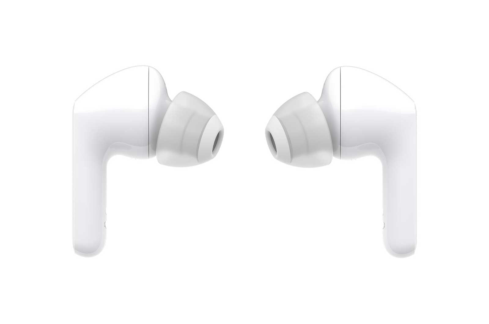 LG TONE Free FN4 True Wireless Bluetooth Earbuds, Wireless Headphones MERIDIAN SOUND with Dual Microphones in Each Earbud for Work/Home Office, IPX4 Water-Resistant, White, HBS-FN4