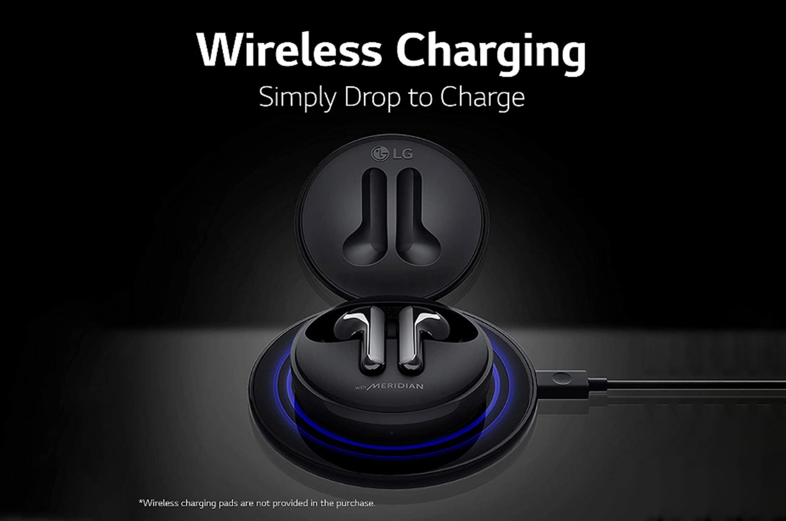 LG TONE Free FN6 True Wireless Bluetooth Earbuds with UVNano 99.9% Bacteria Free Wireless Charging Case, Wireless Headphones with Dual Microphones for Work/Home Office, IPX4 Water-Resistant, Black, HBS-FN6