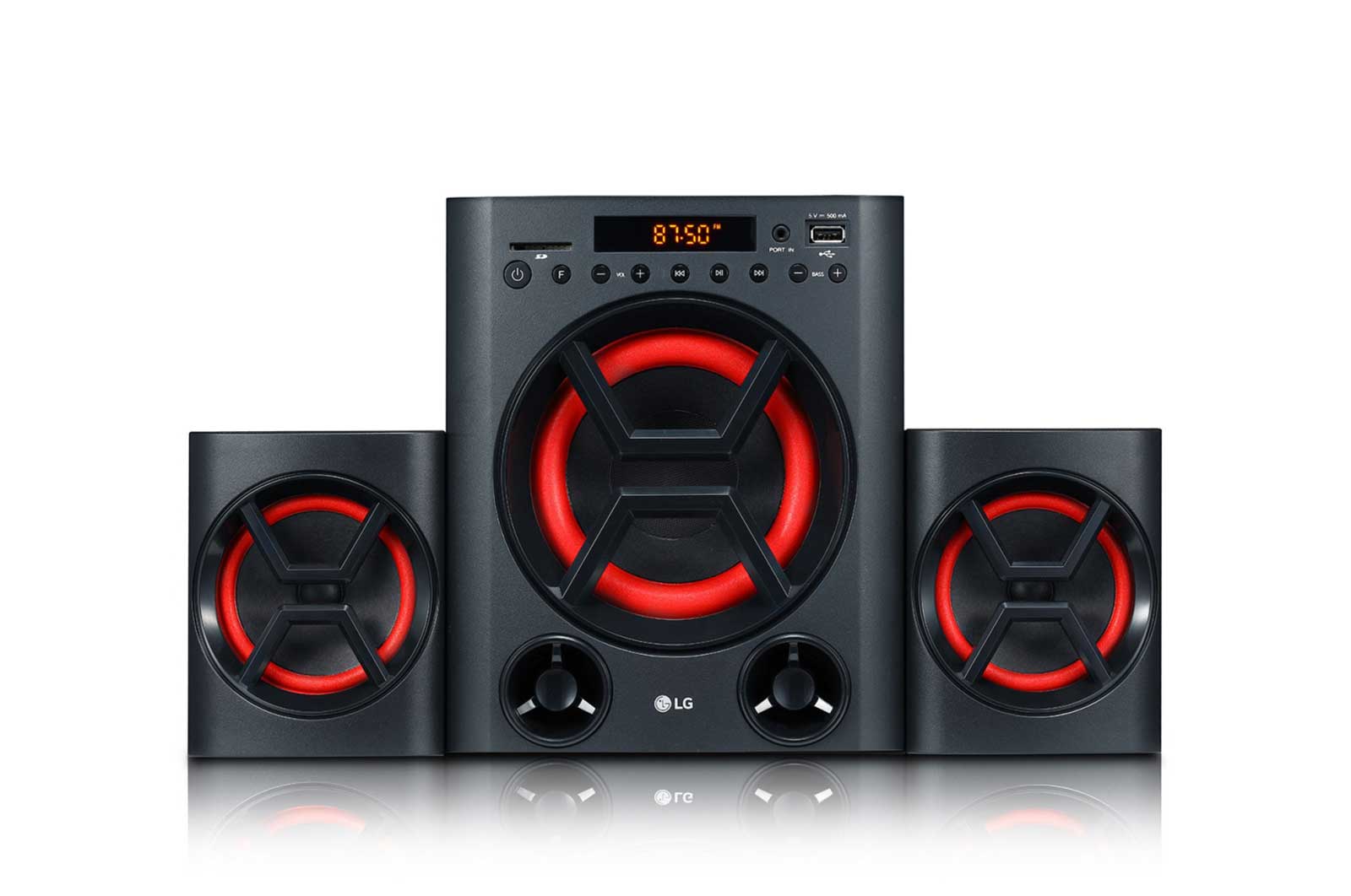 LG Speaker System LK72B, 40W Mini Audio, USB, SD Card, Portable In (New), LK72B