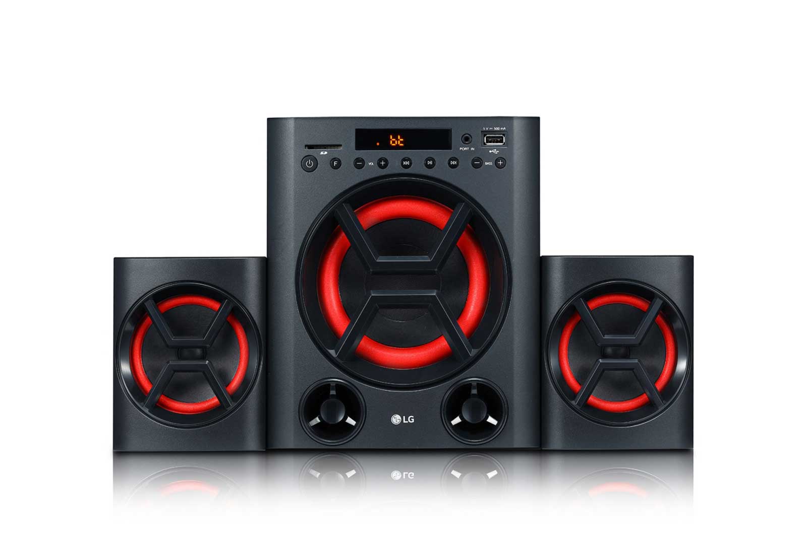 LG Speaker System LK72B, 40W Mini Audio, USB, SD Card, Portable In (New), LK72B