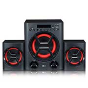 LG Speaker System LK72B, 40W Mini Audio, USB, SD Card, Portable In (New), LK72B