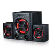 LG Speaker System LK72B, 40W Mini Audio, USB, SD Card, Portable In (New), LK72B