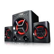 LG Speaker System LK72B, 40W Mini Audio, USB, SD Card, Portable In (New), LK72B