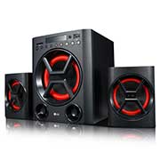 LG Speaker System LK72B, 40W Mini Audio, USB, SD Card, Portable In (New), LK72B