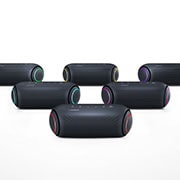 LG XBOOMGo PL5 Blueblack, 20W, with Meridian, Waterproof, Long Battery Life(18hours), Dual Action Bass, Multi color lighting, Party Link (New), PL5
