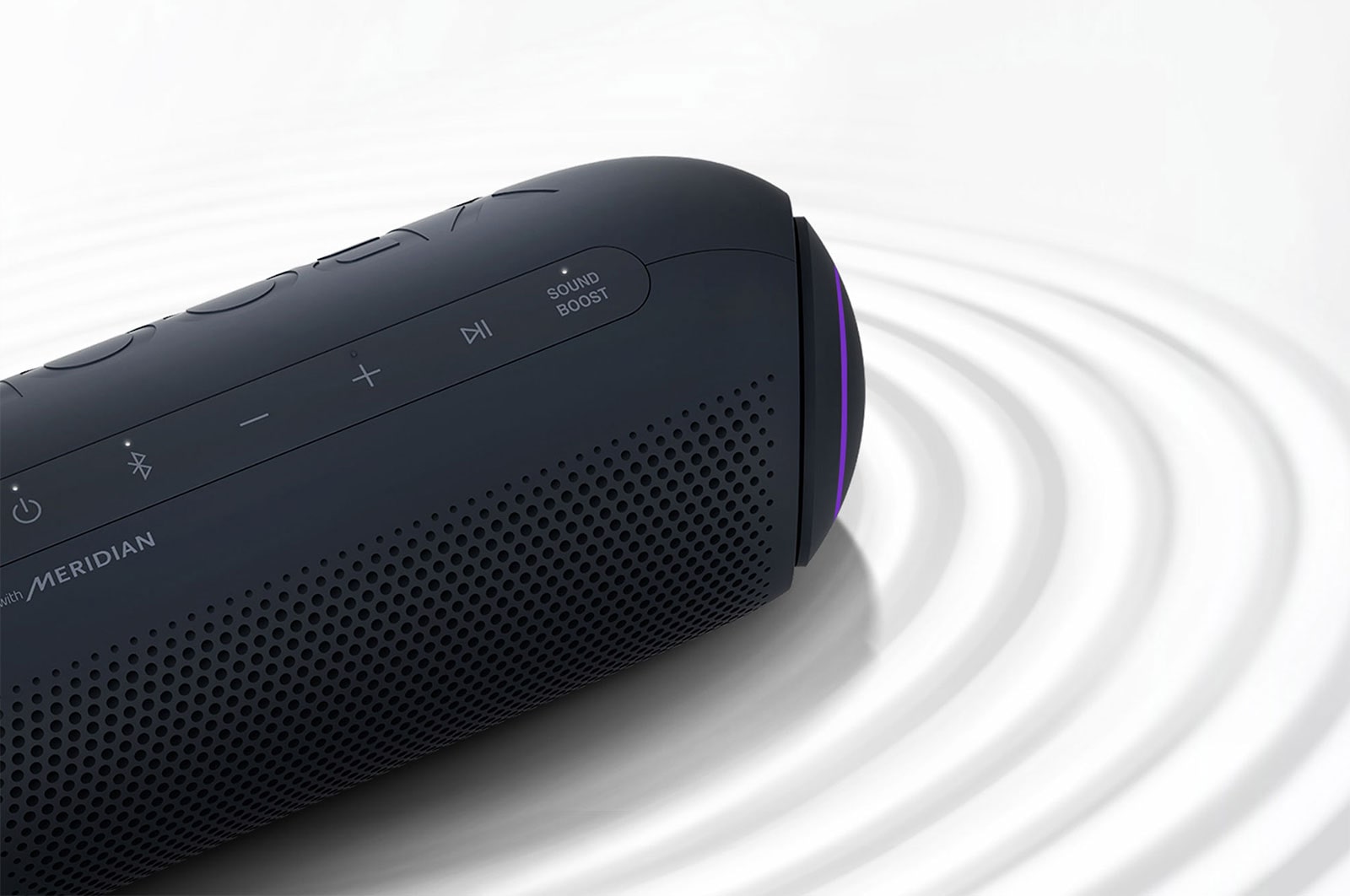 LG XBOOMGo PL5 Blueblack, 20W, with Meridian, Waterproof, Long Battery Life(18hours), Dual Action Bass, Multi color lighting, Party Link (New), PL5