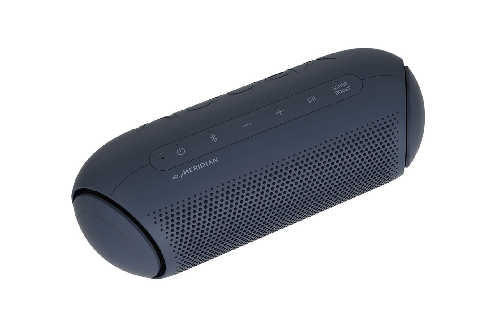 LG XBOOMGo PL5 Blueblack, 20W, with Meridian, Waterproof, Long Battery Life(18hours), Dual Action Bass, Multi color lighting, Party Link (New), PL5
