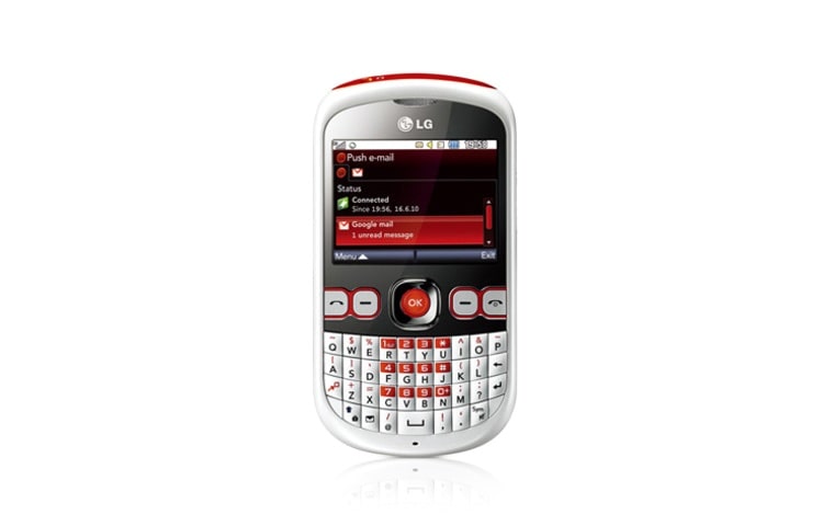 Front view of 2MP Camera, Dedicated SNS Client, Wi-Fi Capable, MSN Messenger, Wireless FM Radio, Push e-mail &amp; Home Screen Toolbar C305