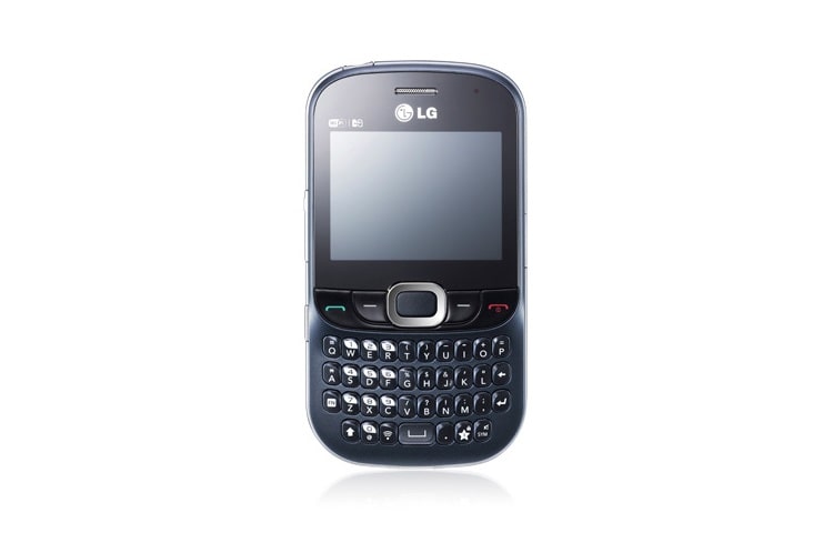Front view of A fully loaded QWERTY Dual Sim Phone C375