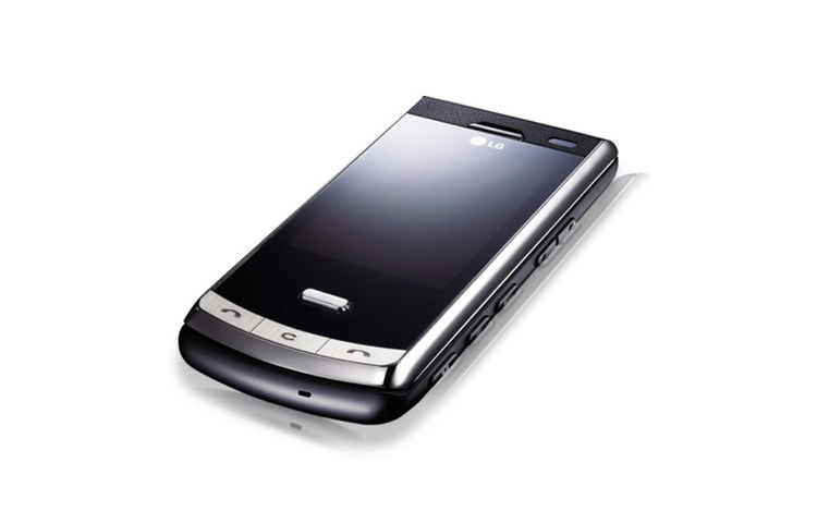 LG The Secret with Tempered Glass & Carbon Fiber, Neon Touch Navigation, Slim 5MP Camera, and Google Package, KF750